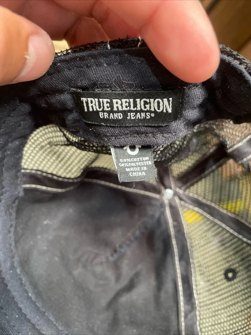 True Religion Trucker Buddha World Tour Hat Cap SnapBack Adjustable